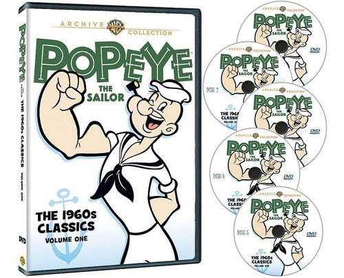 Dvd Popeye The Sailor 1960's ( 1960-1961 ) Vol. 1 - 85 Epis.