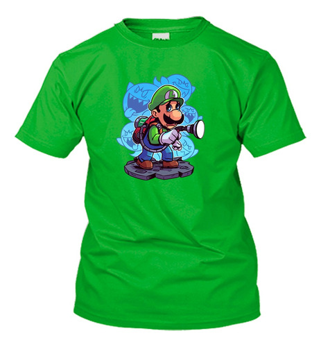 Playera Luigi Fantasma Boo Mario Bros Todas Las Tallas  