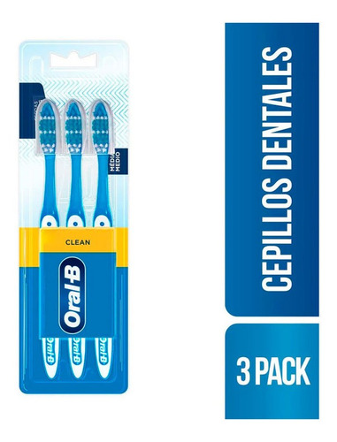 Cepillo Dental Oral B 1 2 3 Medio X 3 Un