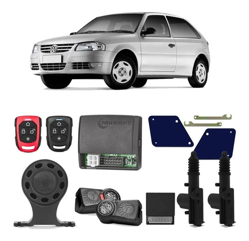 Alarme Automotivo Taramps + Trava Eletrica Gol G2 G3 G4 2p