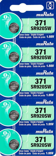 Pila Reloj Murata 371 Sr920sw 1.55v Pack X 5