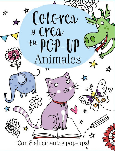 Colorea Y Crea Tu Pop-up. Animales, De Golding, Elizabeth. Editorial Bruño, Tapa Dura En Español