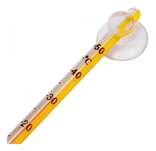 Termómetro Vidrio Premium C/ventosa Boyu Blister Pecera