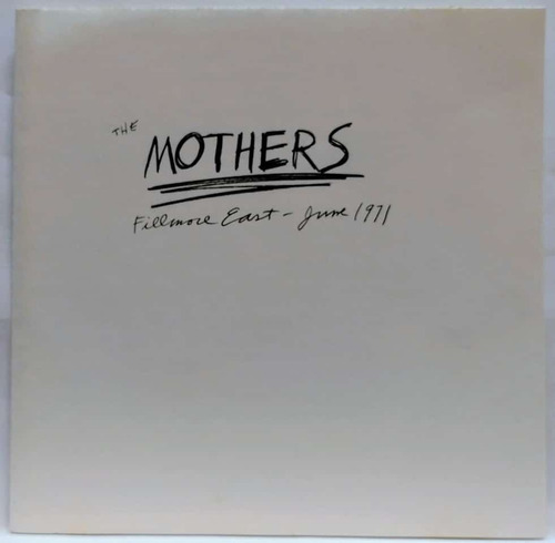 Cd Frank Zappa The Mothers Fillmore East June 1971 Importado