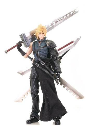Play Arts Kai Cloud Strife Y Fenrir Final Fantasy V I I (Usado)