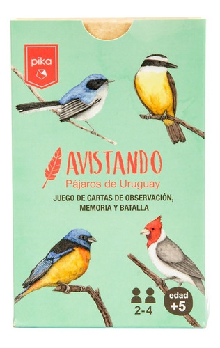 Avistando Pájaros De Uruguay Juego Cartas Infantil Didáctico