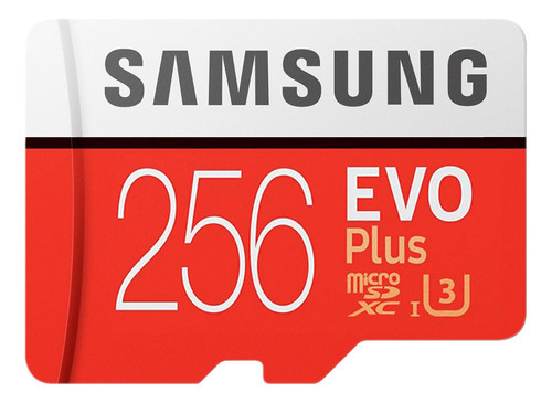 Tarjeta de memoria microSDXC 256 GB Evo Plus 100 MB/s Samsung Adapt