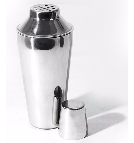 Coctelera Con Filtro De Acero Inoxidable 700ml Profesional Color Gris