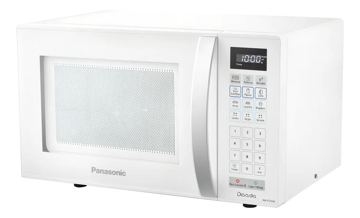 Micro-ondas Panasonic Dia-a-Dia NN-ST25JWRU branco 21L