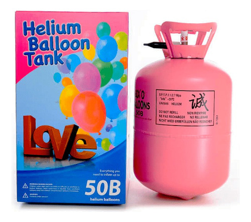 Balón Descartable De Helio Para 50 Globos