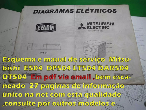 Esquema Mitsubishi E504 E-504 Dp504 Dp-504 Em Pdf Via Email