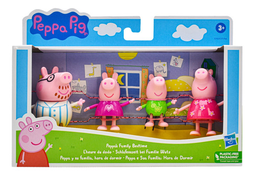 Peppa Pig Peppa Y Su Familia Hora De Dormir Set Hasbro