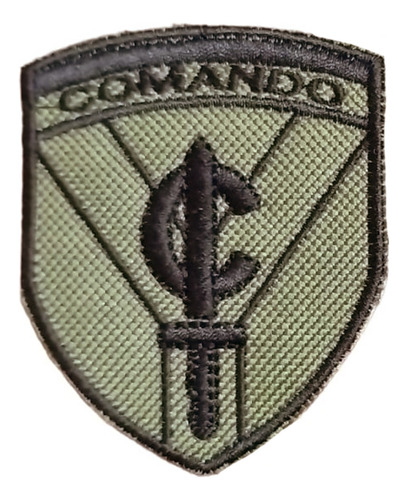 Escudo Parche Bordado Comando Fuerzas Especiales Grande