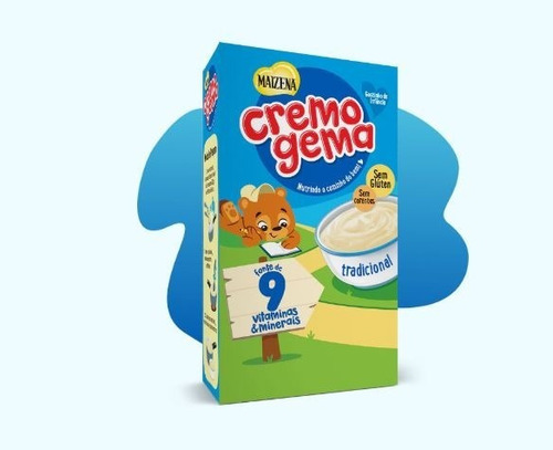 Mingau Tradicional Cremogema Maizena 380g Kit C/4 Unidades