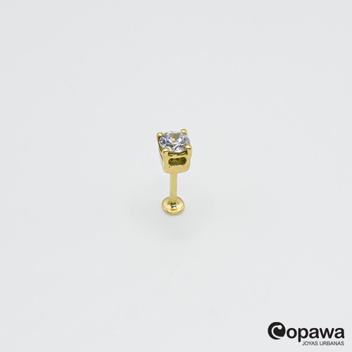 Piercing Labret Tragus Oro 18k Grifa 4.5mm - Copawa Joyas