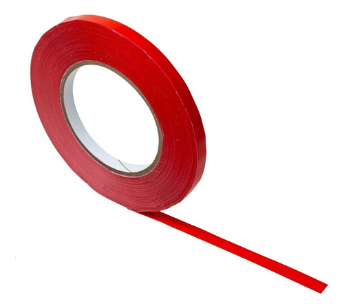 5 Rollos De Cinta Adhesiva De Pvc De 3/8 X160mts Colores Color Rojo