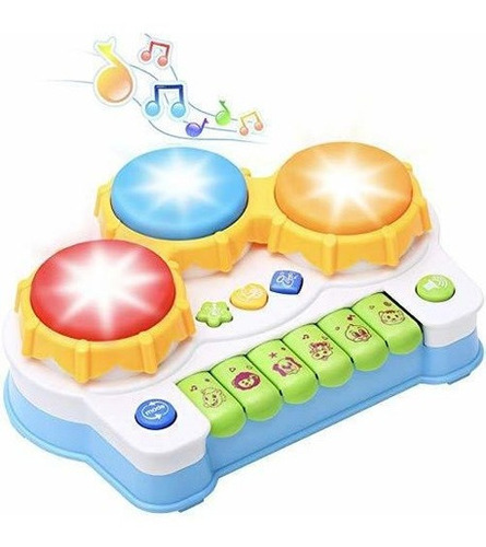 Kingsdragon Teclado Musical Piano Drum Setbaby Drum Musical