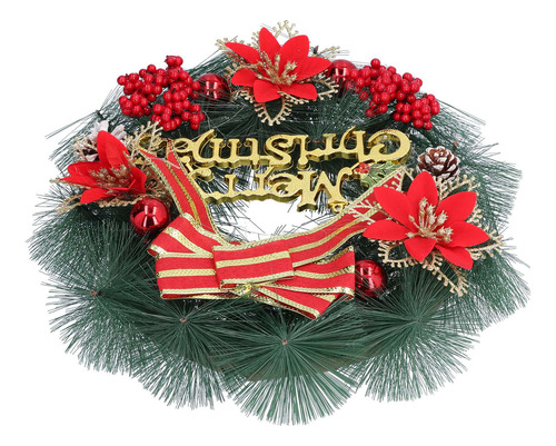 Corona De Navidad, Guirnalda De Pino Artificial, Puerta De N