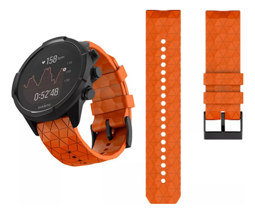 24mm Correa De Reloj Inteligente For Suunto-7/9 De Negra