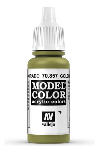 Vallejo 70857  Model Color Acrilica Agua Oliva Dorado Verde