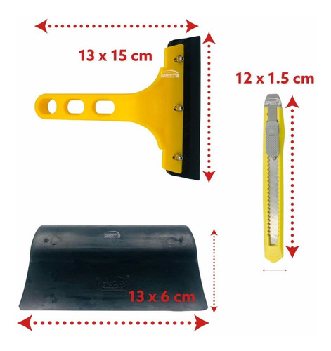 Kit Para Aplicación De Película Para Polarizar 7 Pzas