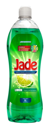 Jabon Lavatrastes Liquido Arrancagrasa 1 Litro Jade Limon