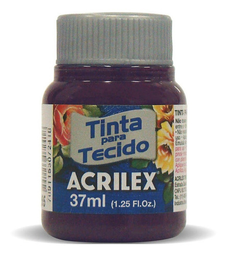 Pintura Para Tela Mate Acrilex 37ml Uva - Mosca