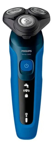 Afeitadora Philips S5466/03 Para Uso En Seco Y Húmedo 50 Min Color Azul