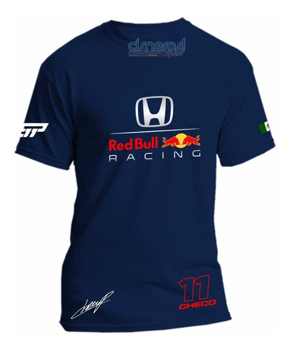 Playera Checo Perez Red Bull Formula 1 Todas Las Tallas