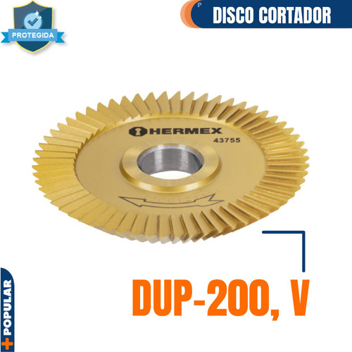 Disco Cortador Para Dup-200, V, Hermex 43755
