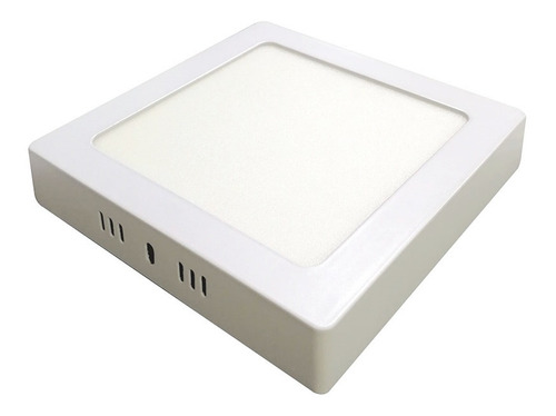 Panel Plafón Led 18w Aplicar Cuadrado Luz Cálida A 220v