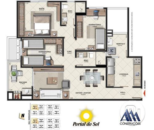 Imagem 2 de 9 de Apartamento - Campinas - Ref: 1447 - V-ap1000