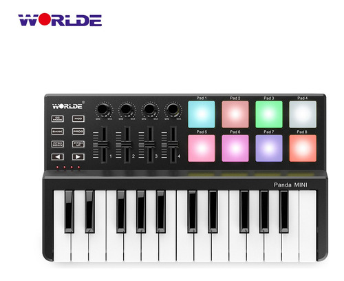 New Worlde Panda Mini - Teclado Midi Usb Ultraportátil De