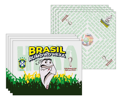 Kit Jogo Americano + Guardanapo Copa Mascote - 4 Peças