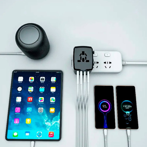 Adaptador Universal Com 2 Usb E 2 Usb-c