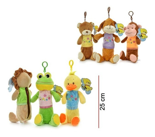 Cartuchera Animalitos Peluche Escolar Porta Lápiz Infantil