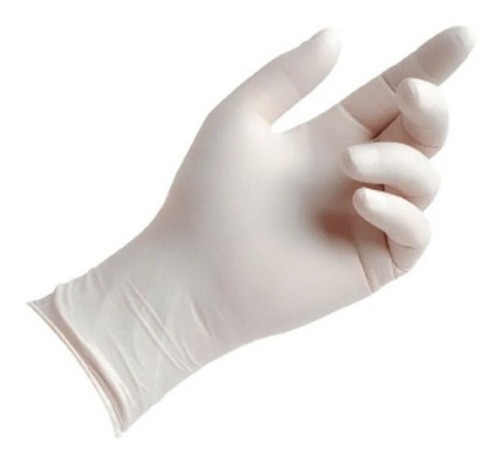 Luvas descartáveis Inoven Procedimento cor branco tamanho P de látex com pó x 100 unidades
