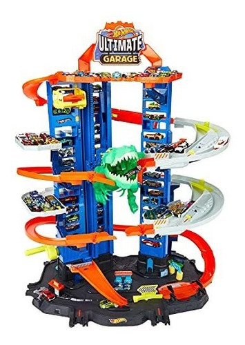 Pista De Carros Hot Wheels City Robo T-rex Ultimate Garage, 