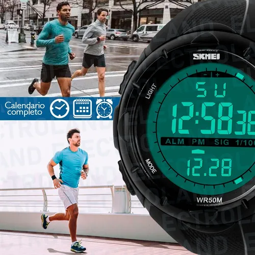 Reloj Skmei 1025 Hombre Mujer Crono Sumergible Deportivo