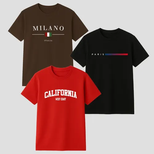 3 CAMISETAS MASCULINAS  POR R$51