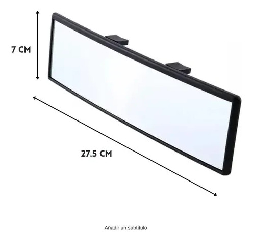Espejo Retrovisor Panorámico Interior Auto 27 Cm Iael Es-017