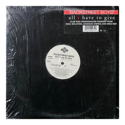 Backstreet Boys - All I Have To Give | 12'' Maxi Single Vini