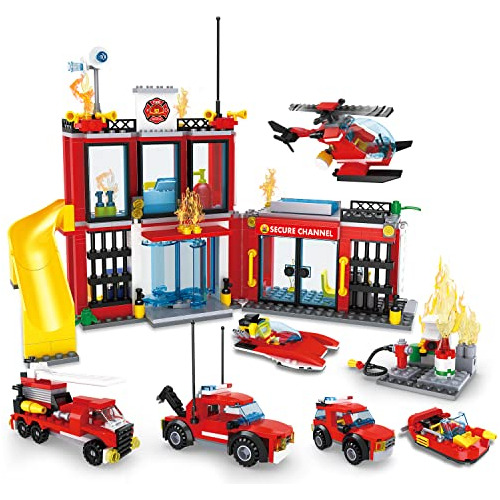 City Rescue Car Building Blocks Toy, Juego De Rol Padre...