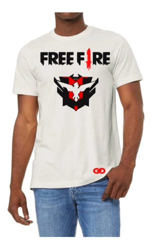 Polera Freefire Logo Águila Videojuegos Gamer 100% Algodón