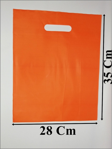 Kilo Bolsa Tipo Boutique 28x35 Cm Color Naranja