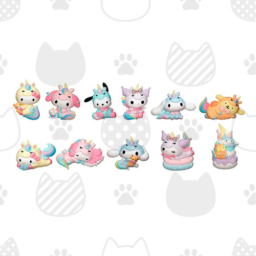Hello Kitty Y Amigos Llavero 3d Coleccion Original Monogram