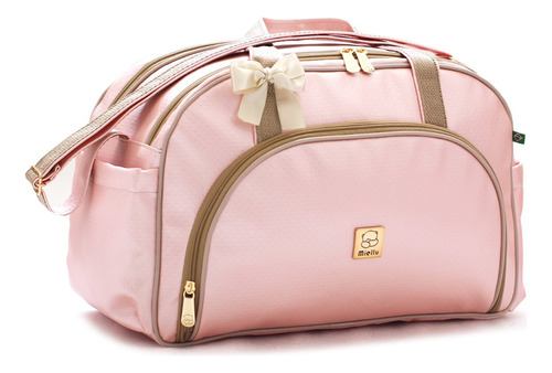 Bolsa Maternidade Grande Bebe Menina Menino Enxoval Miellu Cor Rosé