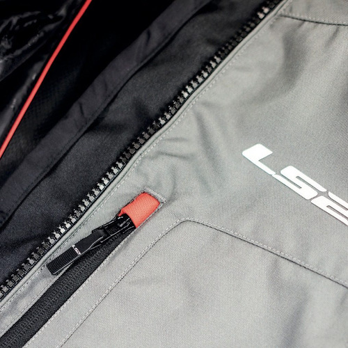 Imagen 7 de 10 de Campera Moto Cordura Ls2 Gallant Gris Protecciones