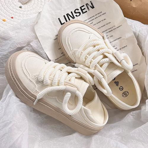 Tenis Envy Para Mujer | Estilo Casual Con Plataforma | Tallas 2-6 Mx Zapato De Lona Para Dama Denali