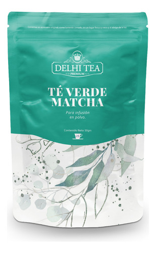 Te Verde Matcha Delhi Tea En Polvo X 50 Gr